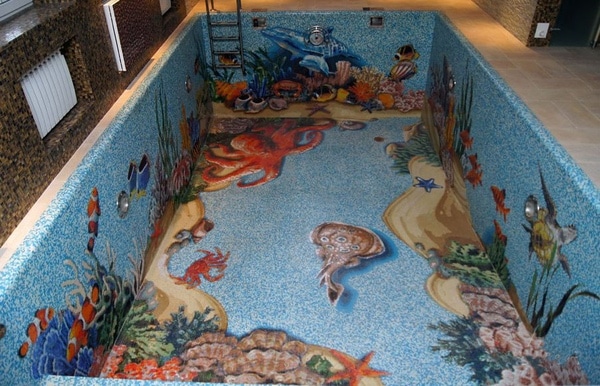 Картинка морского дна из мозаики